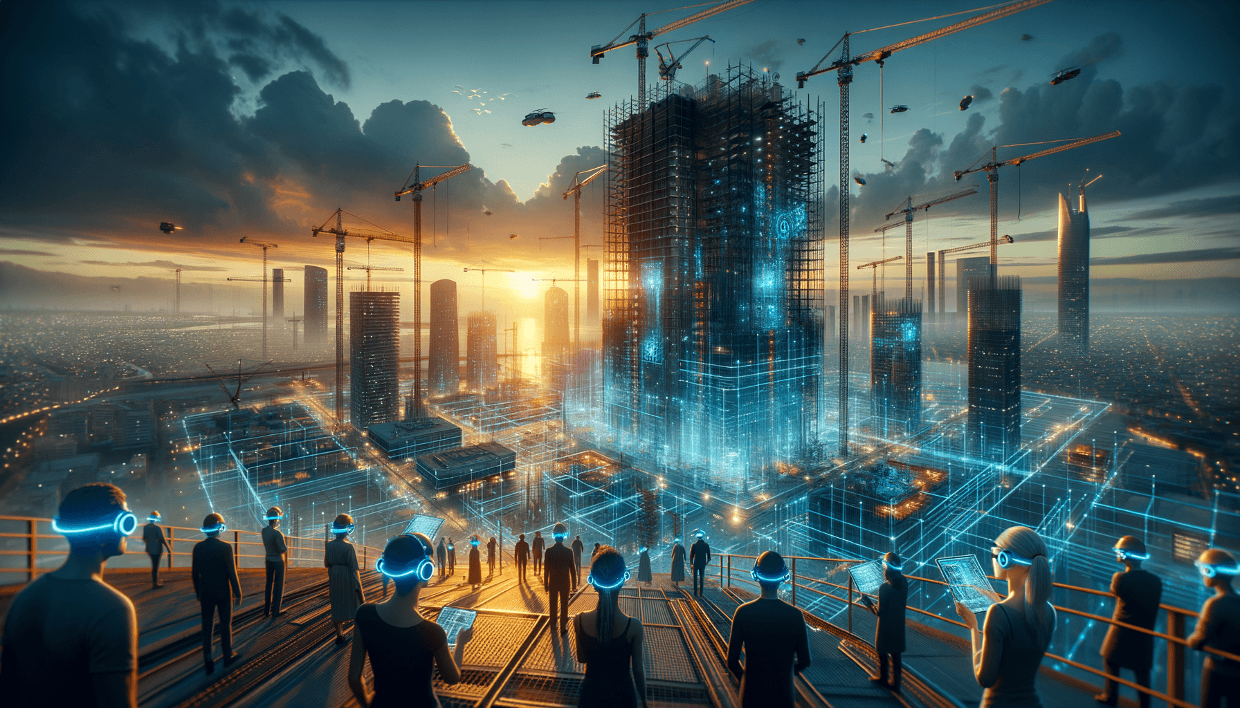 AI-powered construction site