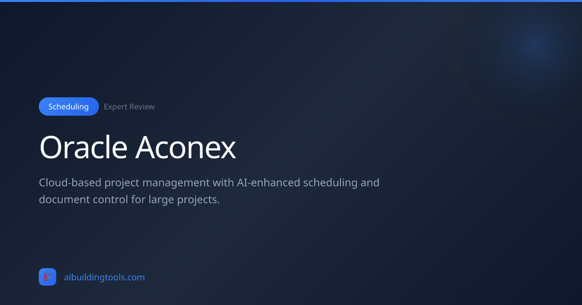 Oracle Aconex Review 2026: AI Document Management | AI Building Tools